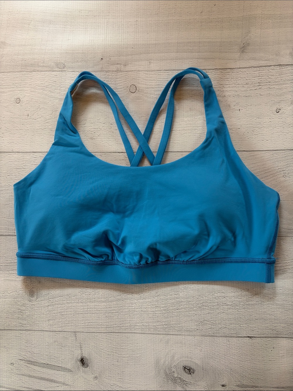 Lululemon Energy Bra Size 12 Blue Athletic Sports Workout Gym
